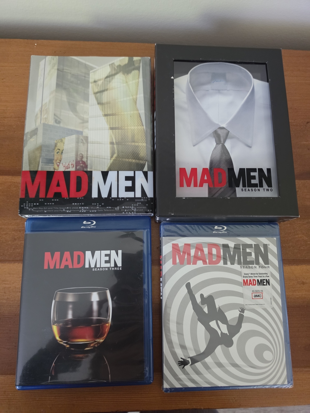 Mad Men Complete Seasons 1-4 Blu-ray Box Set - Black/White